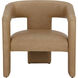 Cobourg Ludlow Sesame Leather Lounge Chair